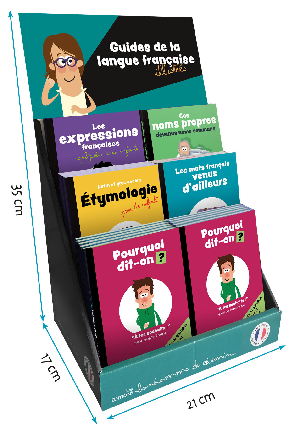 PLV  PLEINE 30 GUIDES DE LA LANGUE FRANCAISE  (10 EX x 3 TITRES)