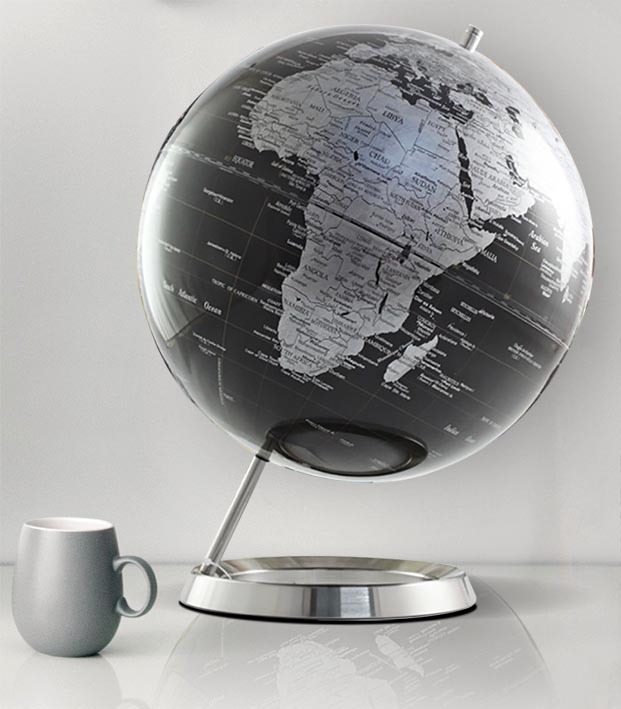 30 CM INCLINE NOIR CARTO ARGENT POLITIQUE