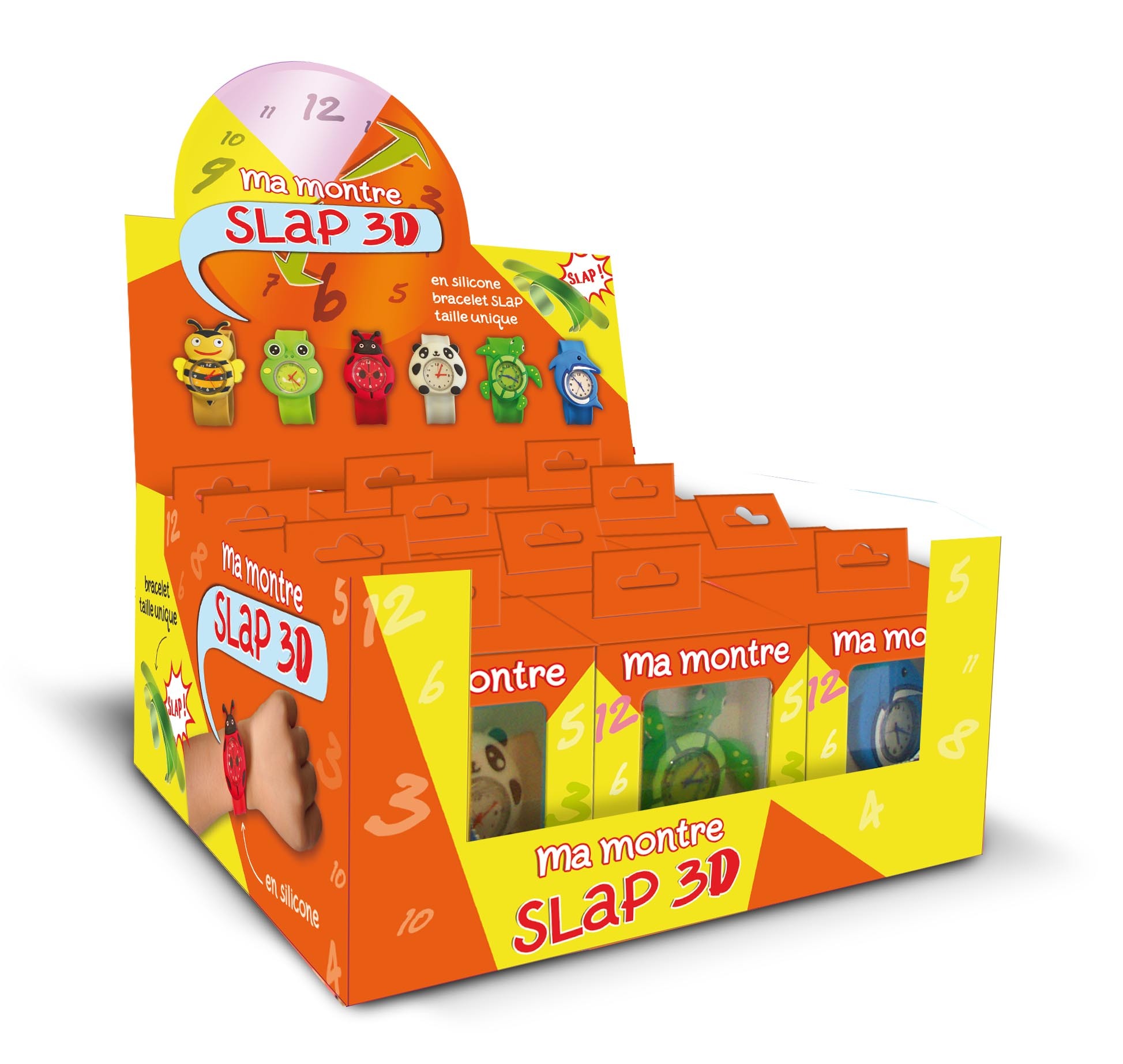 DISPLAY 12 MONTRES SLAP 3D