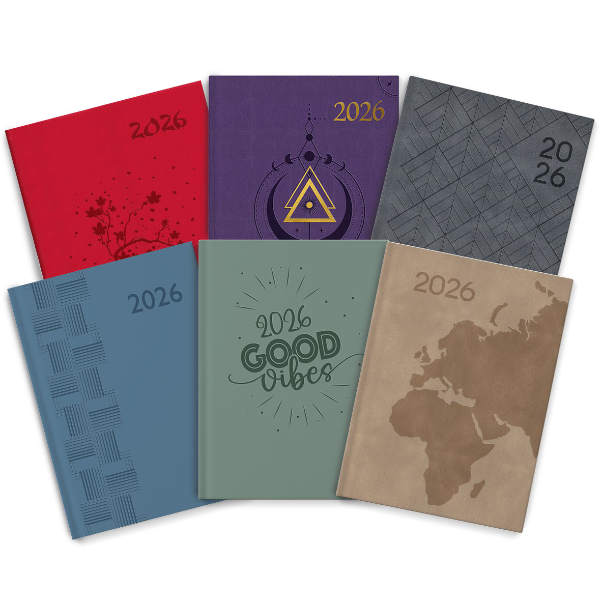 PACK 12 AGENDAS GRANDS FORMATS 2026 COLORLINE