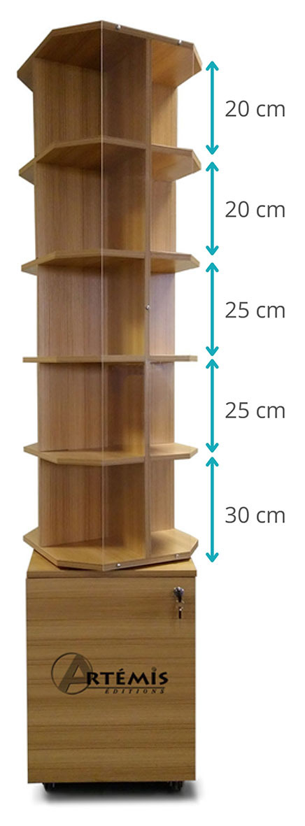 TOURNIQUET BOIS ROTATIF 20 CASES ARTEMIS - 1880X400X400 MM