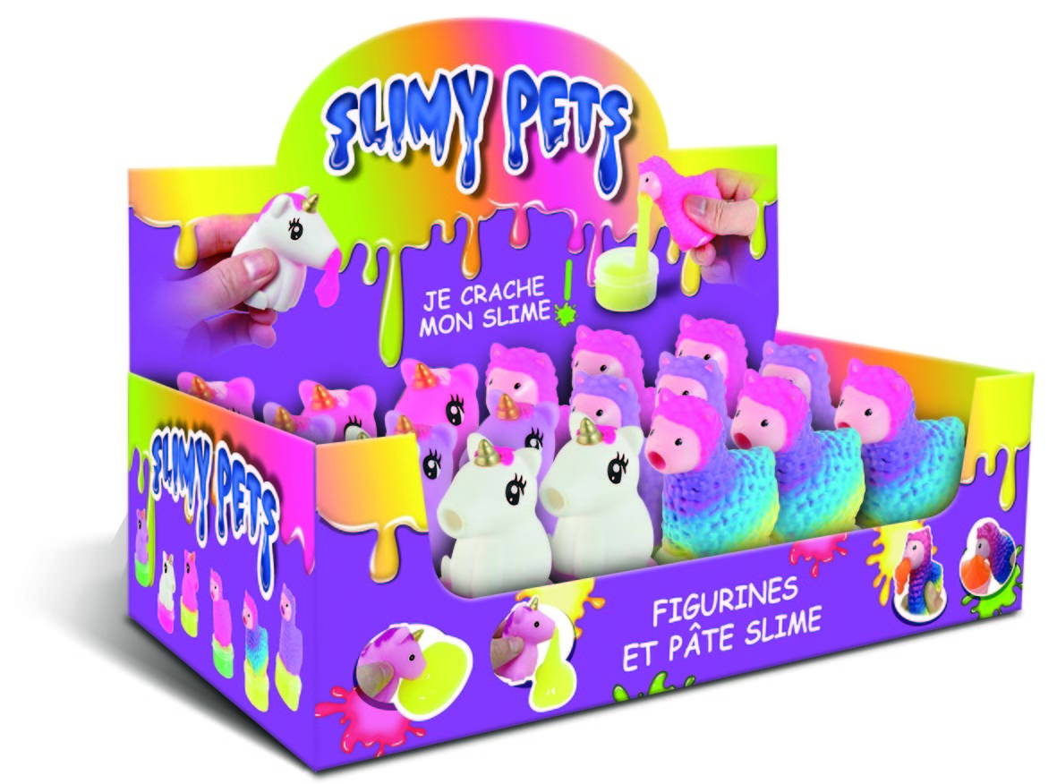 DISPLAY 18 EX SLIMY PETS LAMA ET LICORNE