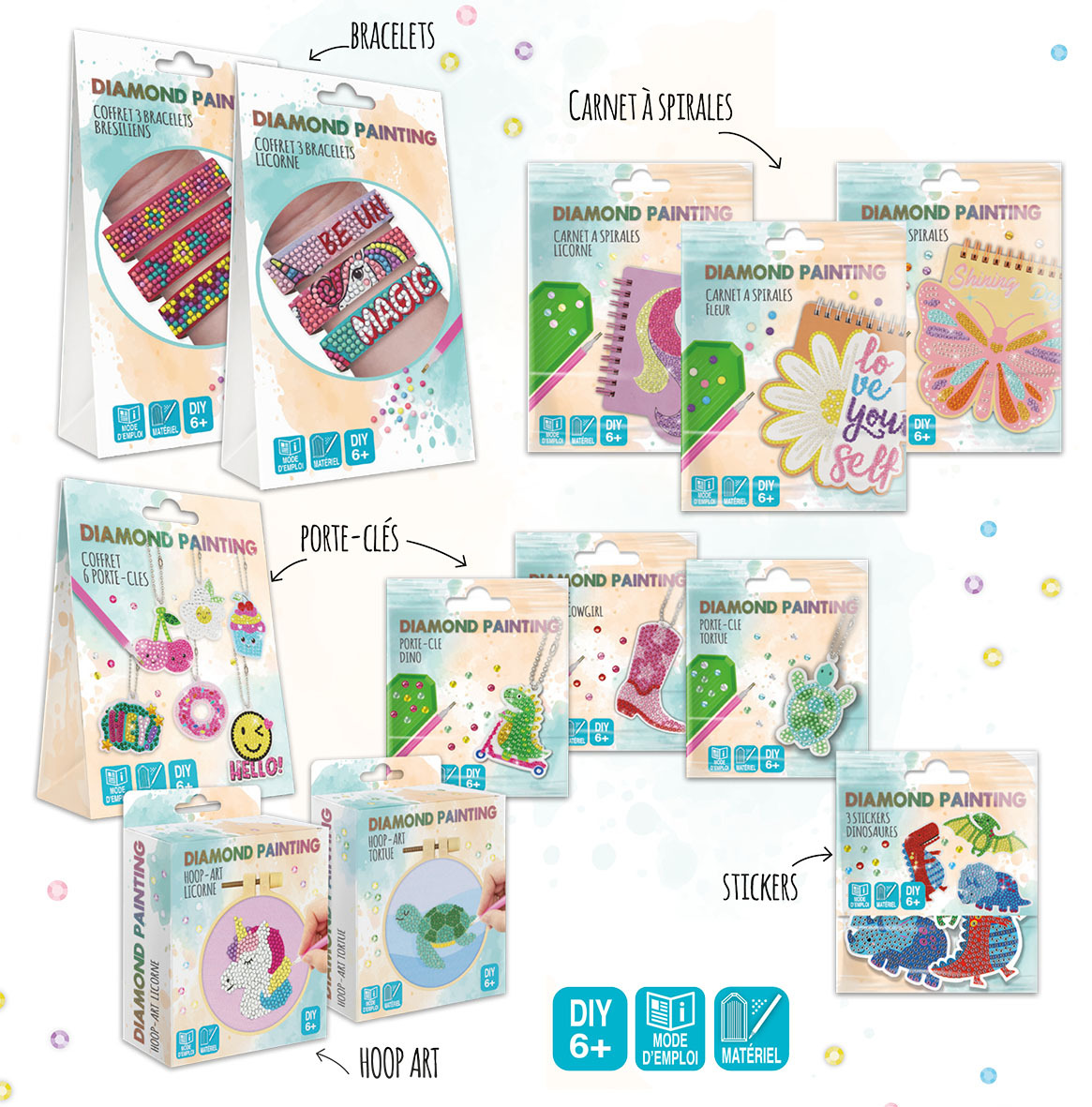 PACK DIAMOND PAINTING 36EX