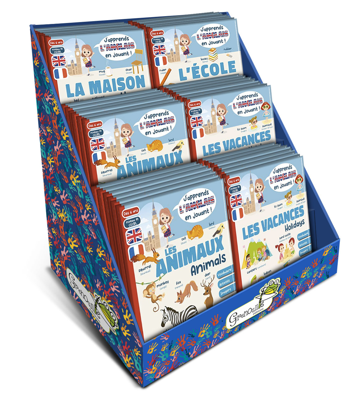 DISPLAY J'APPRENDS L'ANGLAIS EN JOUANT 36 EX. (4 TITRES)