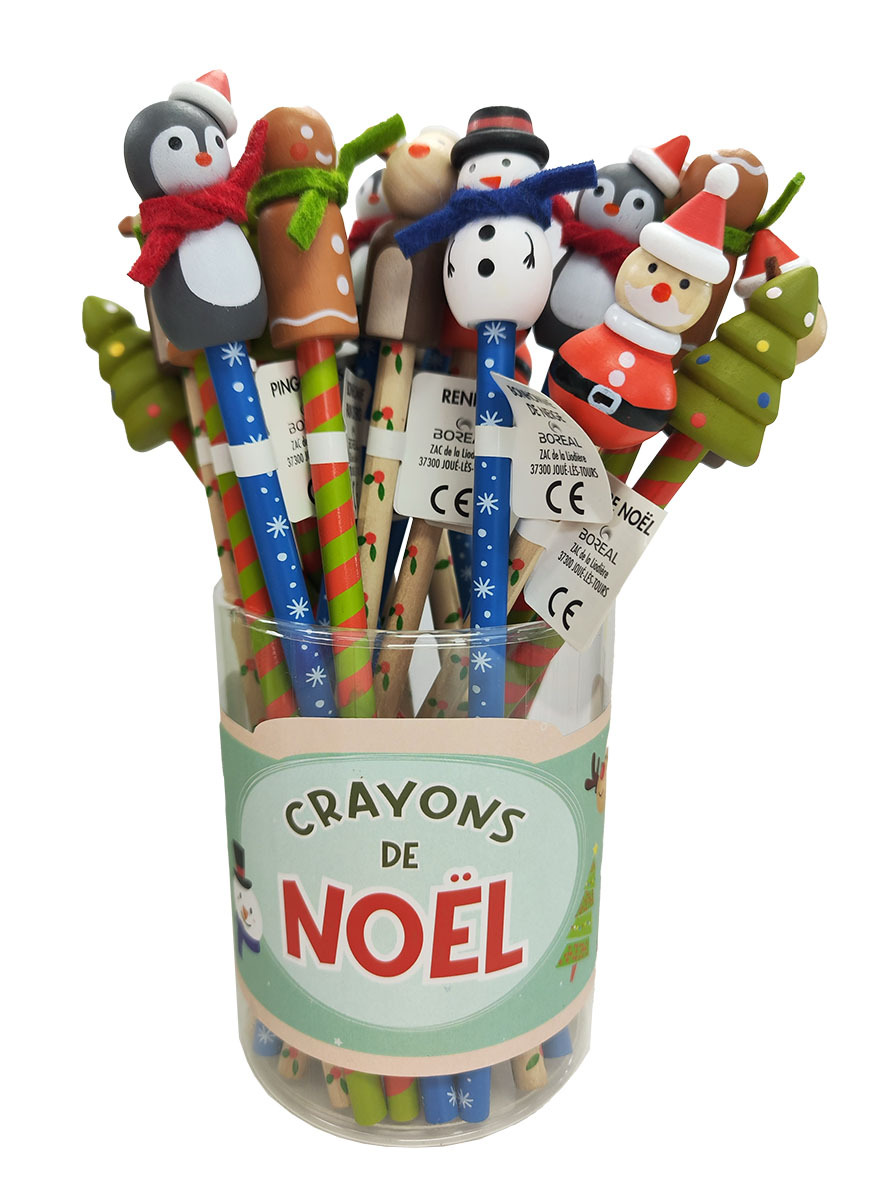 BOITE 24 CRAYONS NOEL (6 MODELES/4 EX)