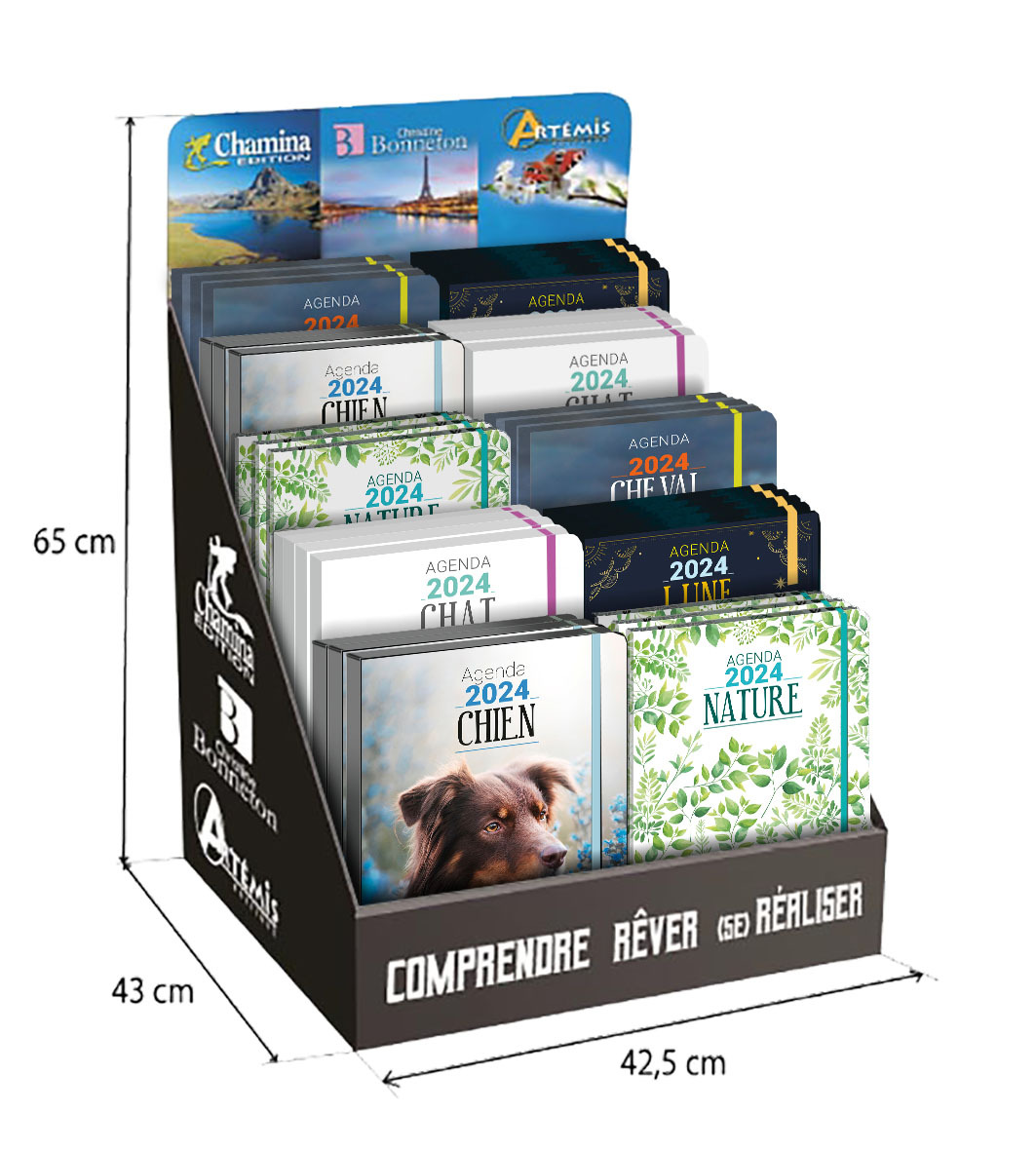 DISPLAY PLEIN AGENDAS 2024 - 40 EX
