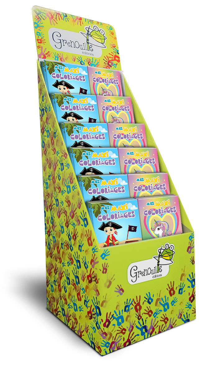 BOX MAXI COLORIAGES - PLEIN 48 EX PIRATE ET LICORNE