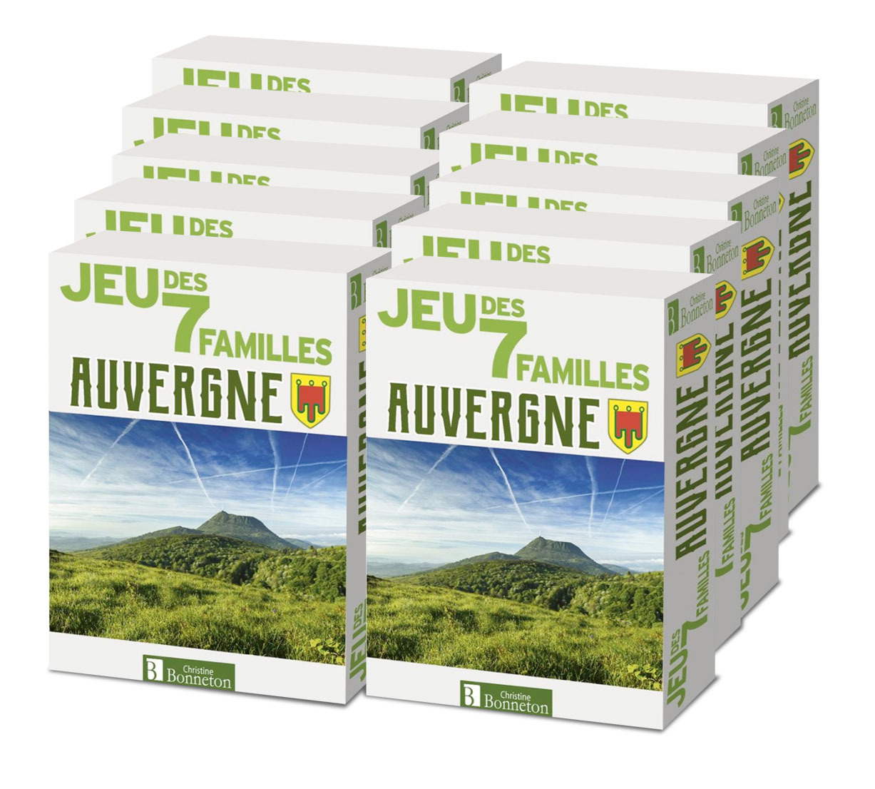 PACK 10 EX - JEUX DES 7 FAMILLES AUVERGNE