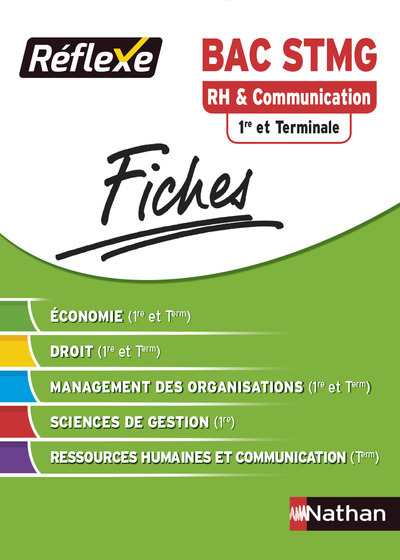 Fiches Réflexe - Ressources humaines et communication - 1re et Terminale STMGRéflexe BACS TECHNO