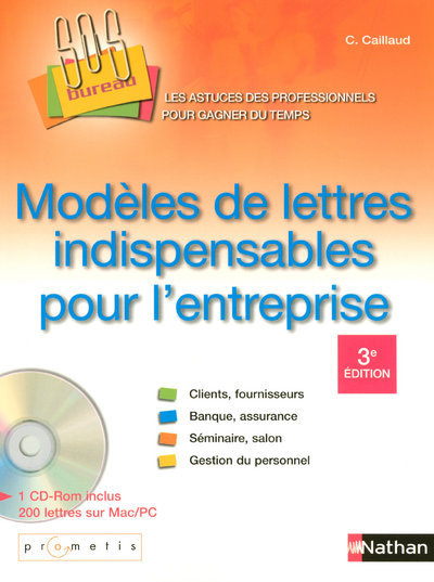 Modèles de lettres indispensables pour l'entreprise - Livre + 1 CD-Rom inclus