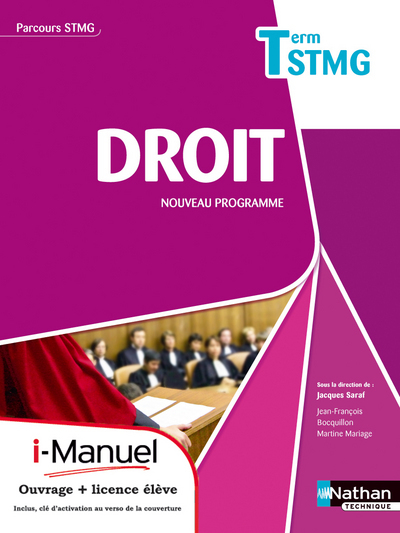 Droit - Tle STMG Parcours STMG i-Manuel bi-média