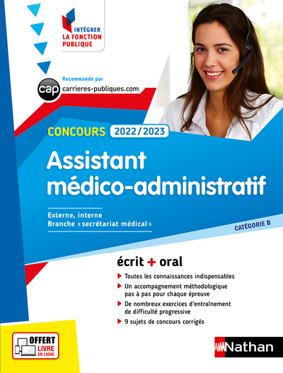 Concours Assistant médico-administratif 2019/2020 - Catégorie B - N° 24 -(IFP) 2022-2023