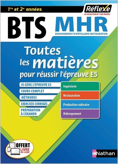 Toutes les matières BTS MHR - Réflexe N° 19