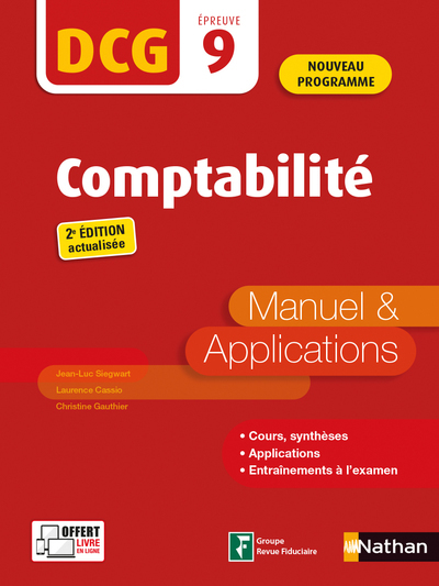 Comptabilité - DCG - Epreuve 9 - Manuel et applications - édition 2021-2022