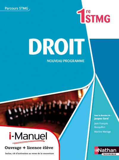 Droit 1re STMG Parcours STMG i-Manuel bi-média