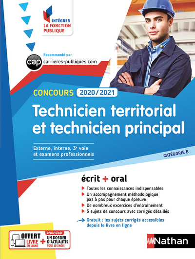 Concours Technicien territorial et technicien principal (Intégrer la fonction publique) N46 - 2019