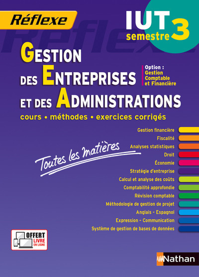 Gestion des entreprises et des administrations Semestre 3 IUT Opt CF-Toutes les matières N 31 - 2016