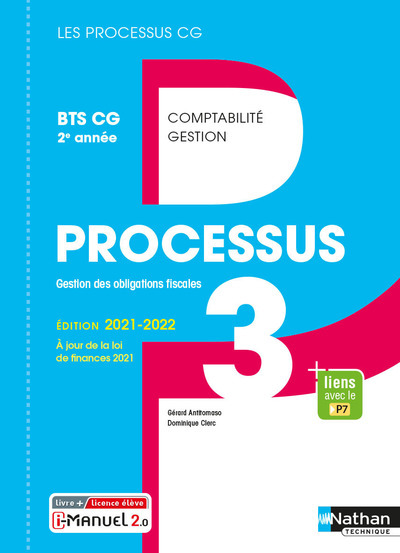 Processus 3 - BTS CG 2ème année (Les processus CG) Livre + licence élève 2021