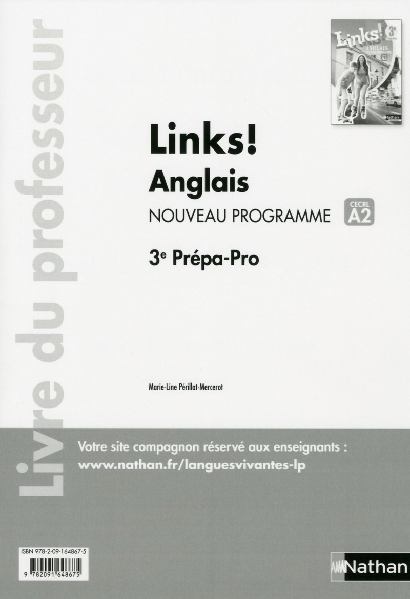 Links ! Anglais - Niveau A2 - 3ème Prépa-pro - Prosseur 2017