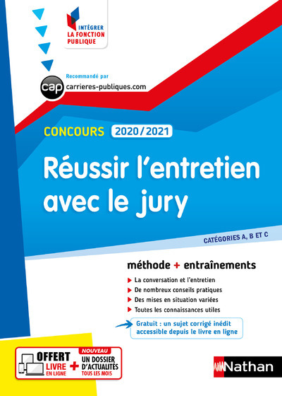 Réussir l'entretien avec le jury - Concours 2020-2021 - N32 Catégorie A/B/C - (IFP) 2020