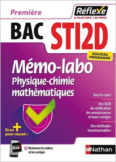 Mémo-labo Bac STi2D - Physique-Chimie et Mathématiques Première - Réflexe N° 35