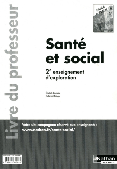 Santé et social 2e Livre du professeur
