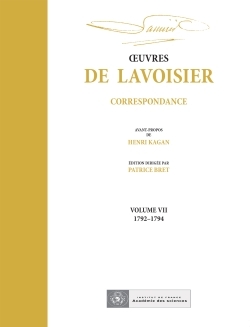 OEuvres de Lavoisier : Correspondance, Volume 7