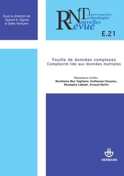 Revue des nouvelles technologies de l'information, n° E-21. Fouille de données complexes