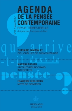 Agenda de la pensée contemporaine n°19