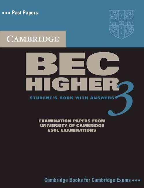 Cambridge BEC Higher 3 Self-study Pack : Student Book with Answers