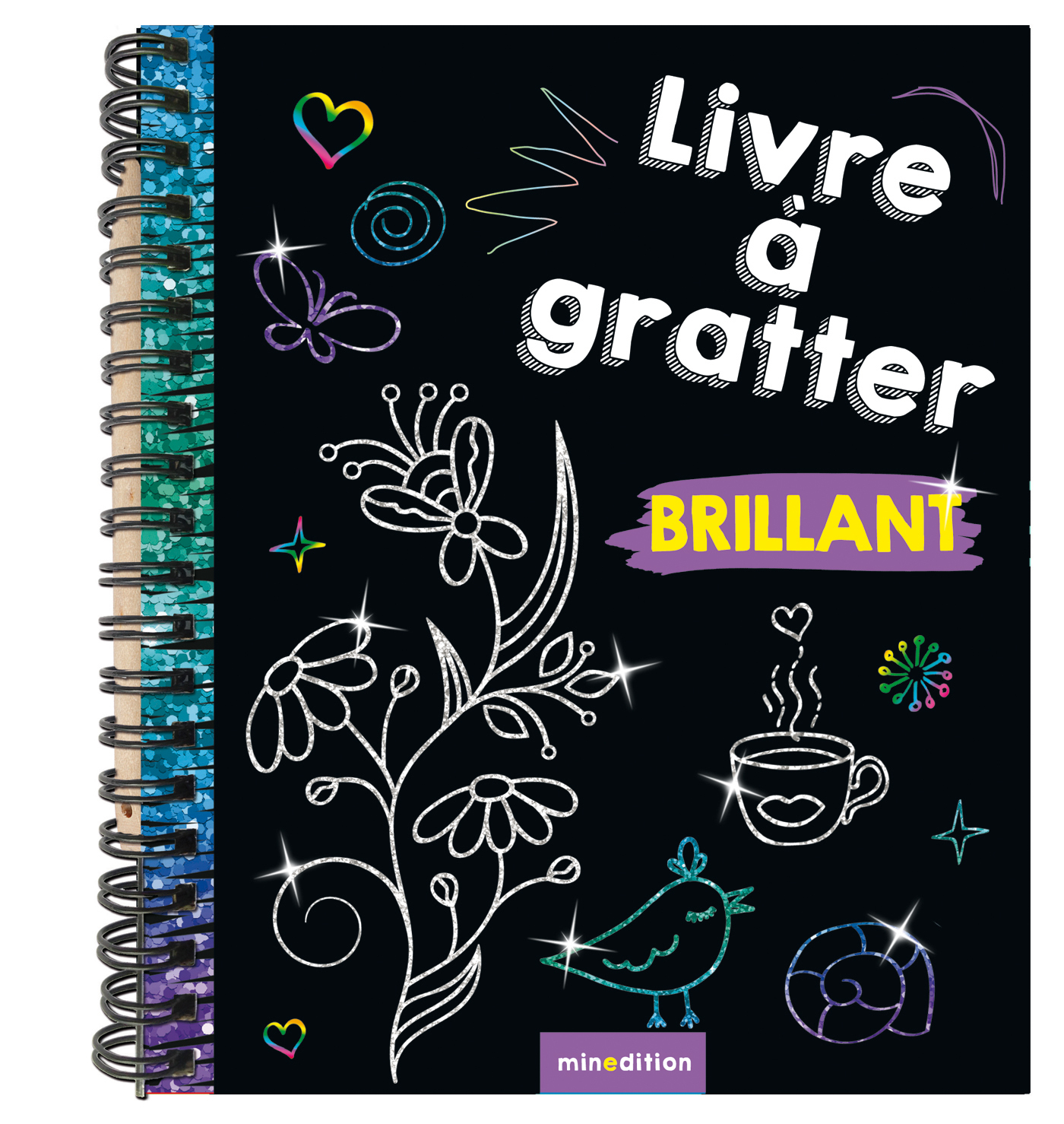 Mini-livre à gratter Brillant