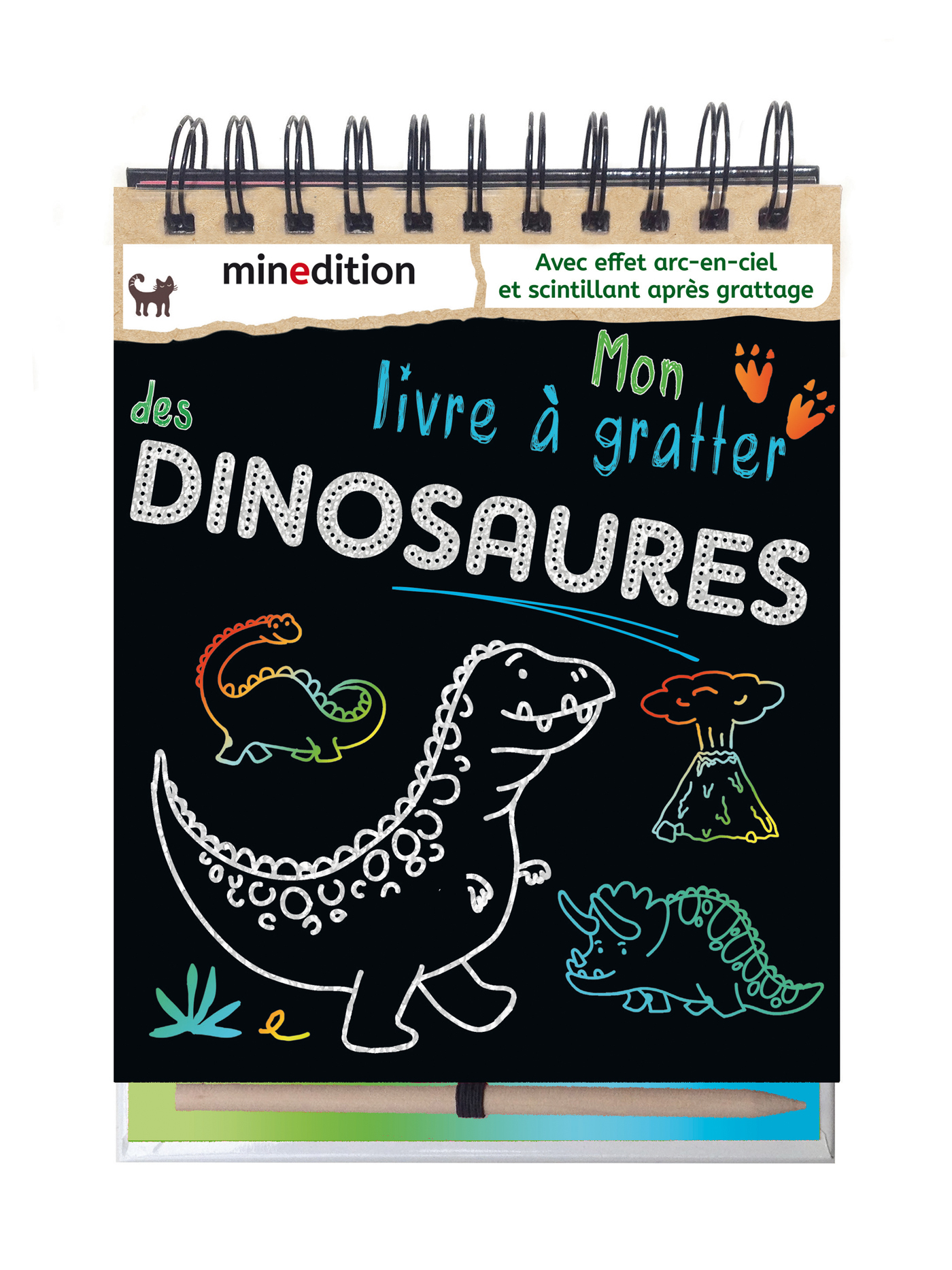Mon livre à gratter des Dinosaures