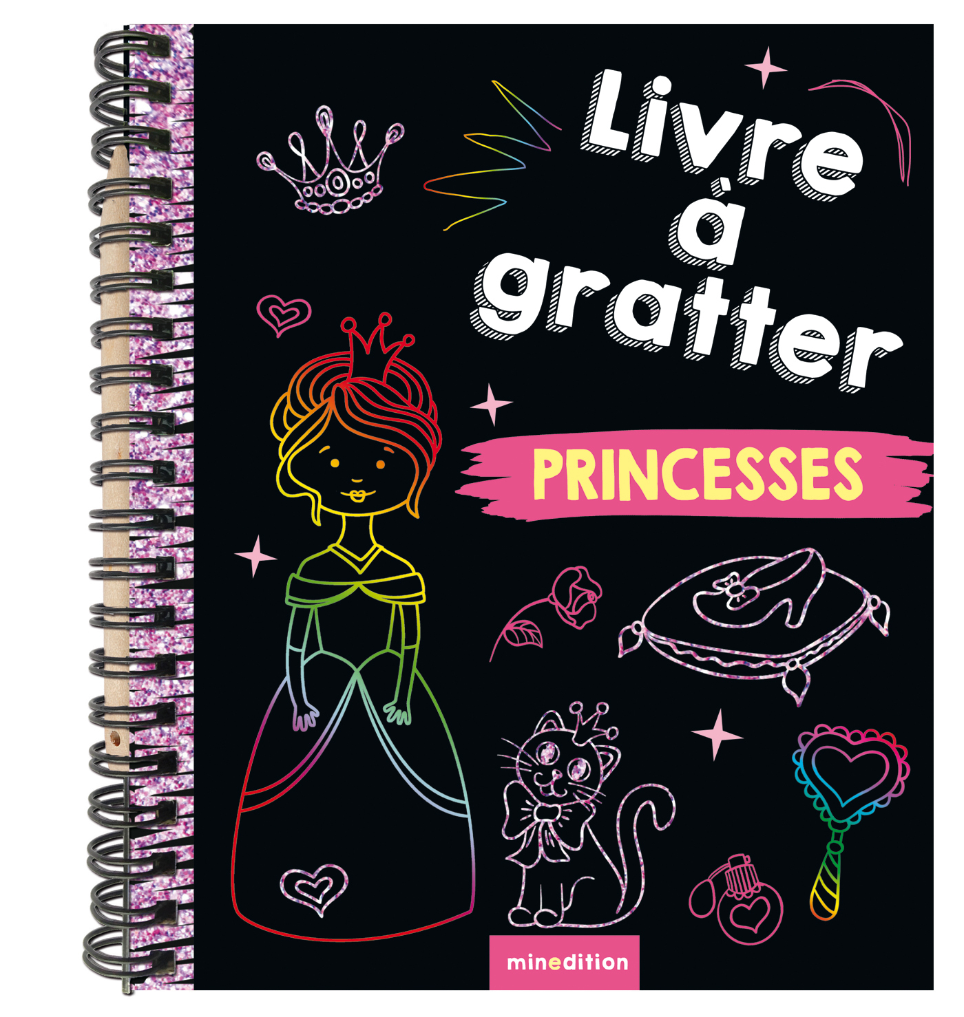 Mini-livre à gratter - Princesses
