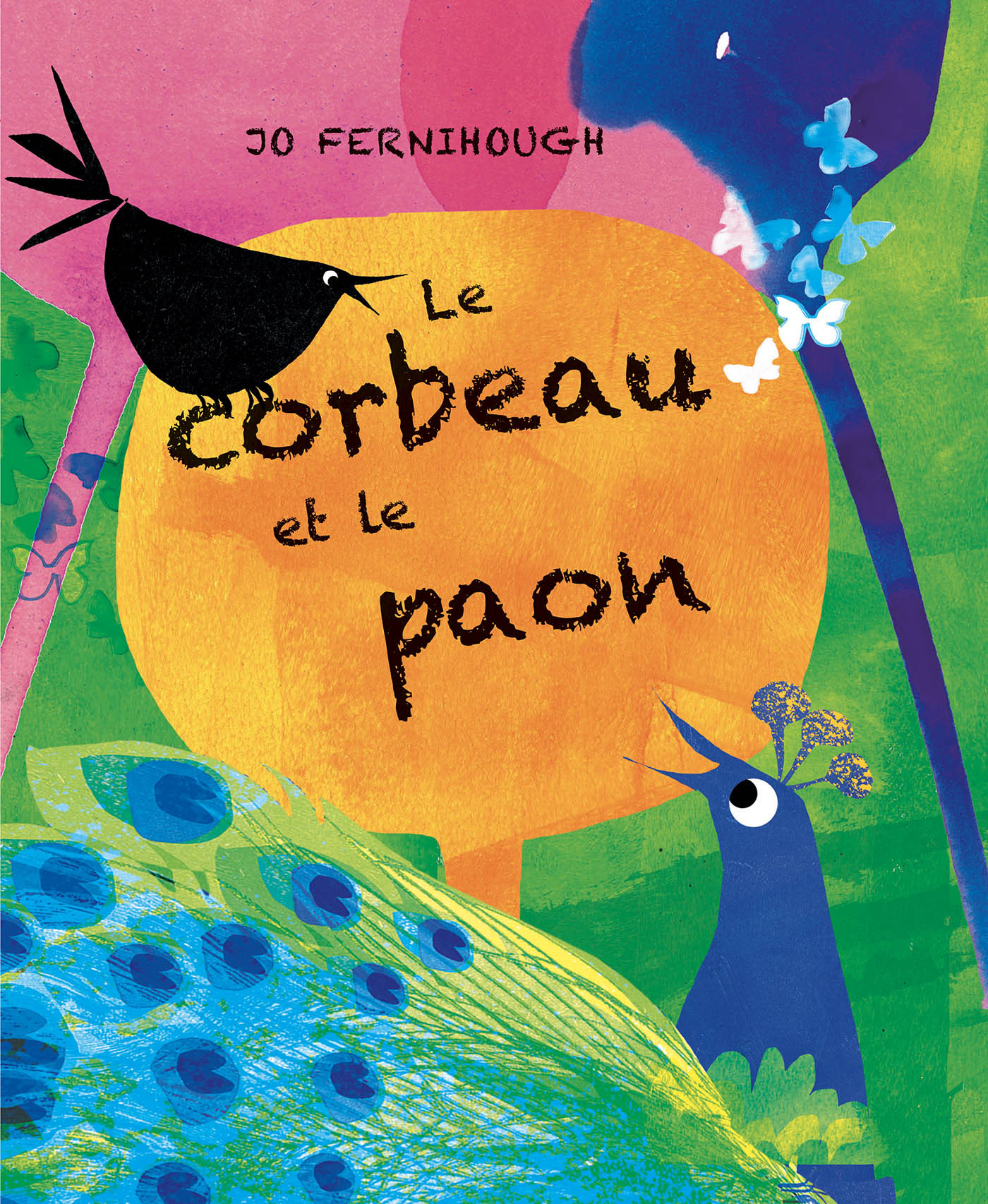 Le corbeau et le paon