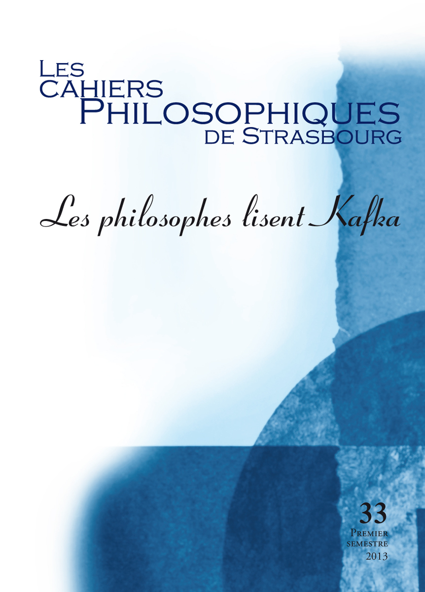 Les philosophes lisent Kafka