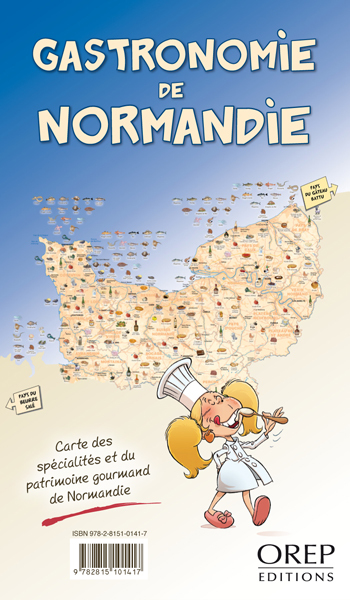 Carte gastronomique de Normandie