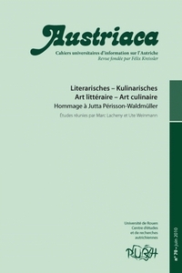 AUSTRIACA, N  70. LITERARISCHES - KULINARISCHES/ART LITTERAIRE - ART CULINAIRE