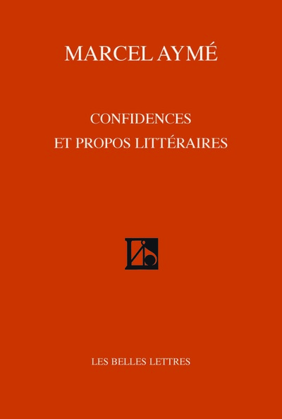 Confidences et propos littéraires