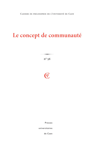 Cahiers de philosophie de l'université de Caen, n° 56/2019