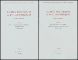 Écrits politiques et philosophiques (2 tomes)