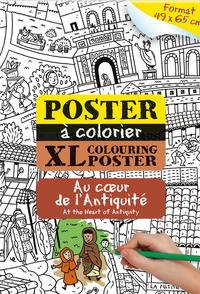 AU COEUR DE L'ANTIQUITE POSTER COLORIAGE 49X65 CM