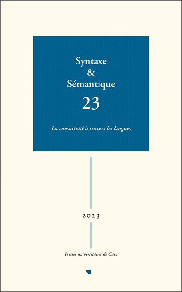 Syntaxe & sémantique, n° 23/2023