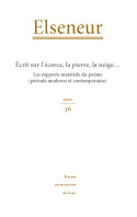 Elseneur, n° 36/2021