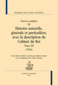 Histoire naturelle. Tome XII (1764)