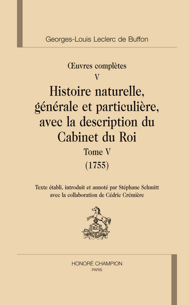 Histoire naturelle. Tome V (1755)