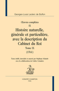 Histoire naturelle. Tome IX (1761)