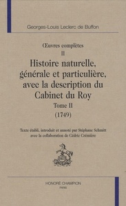 Histoire naturelle. Tome II (1749)