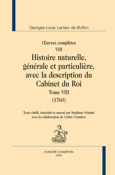 Histoire naturelle. Tome VIII (1760)