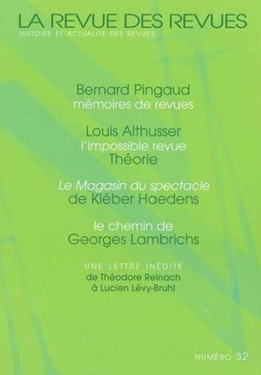 La Revue des revues numéro 32 - 2003