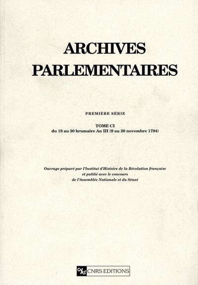 Archives parlementaires - tome C1